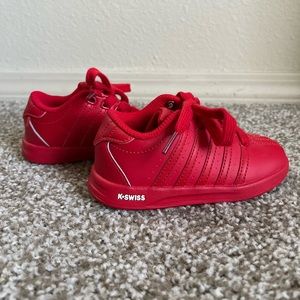 Infant Size 7 Red K•Swiss Sneakers